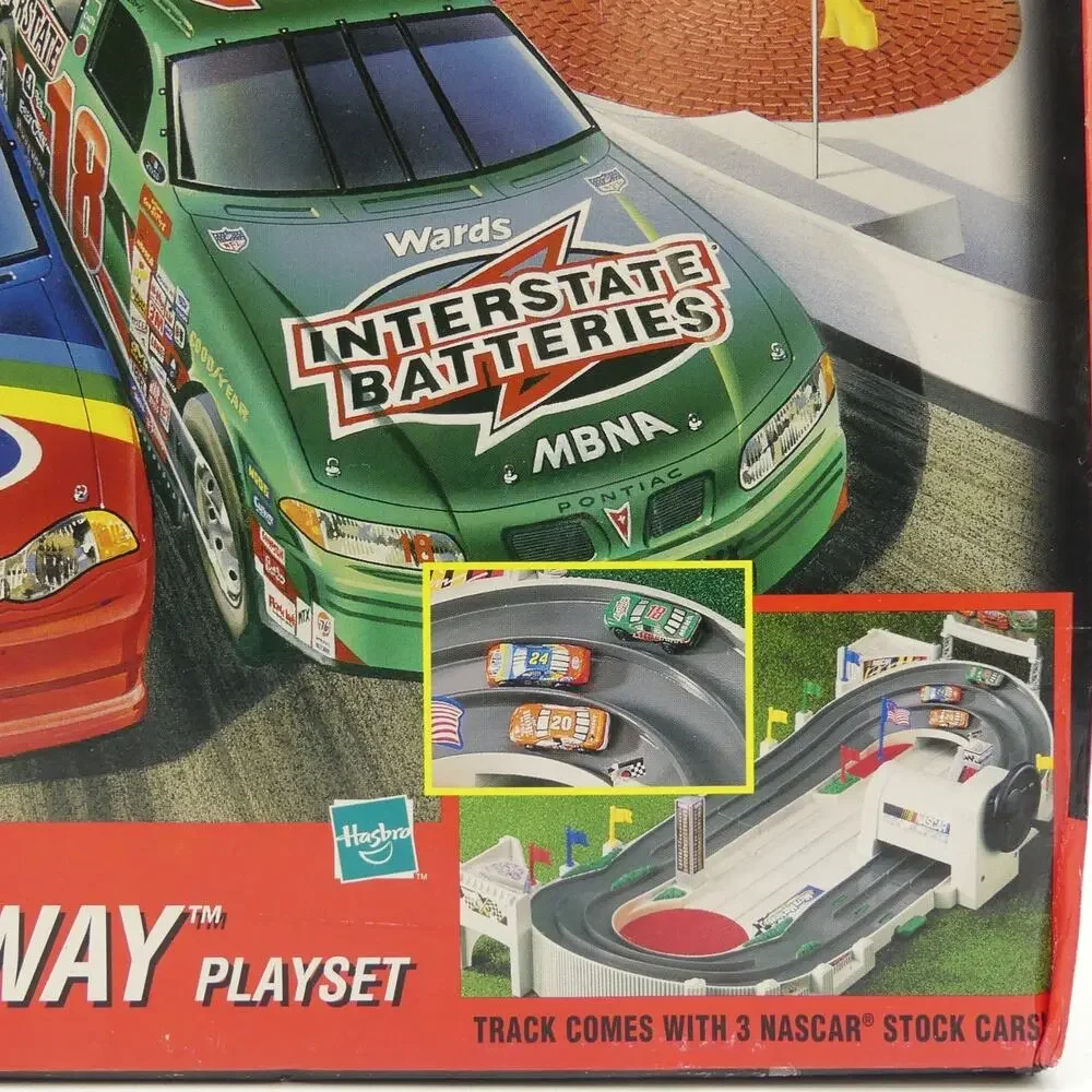 VTG 1999 Micro Machines NASCAR Raceway Playset Winners Circle Hasbro w/ Box